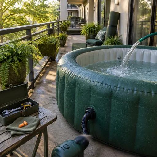 Spa gonflable en copropriété : bruit, poids, règlement, ce qu'il faut anticiper