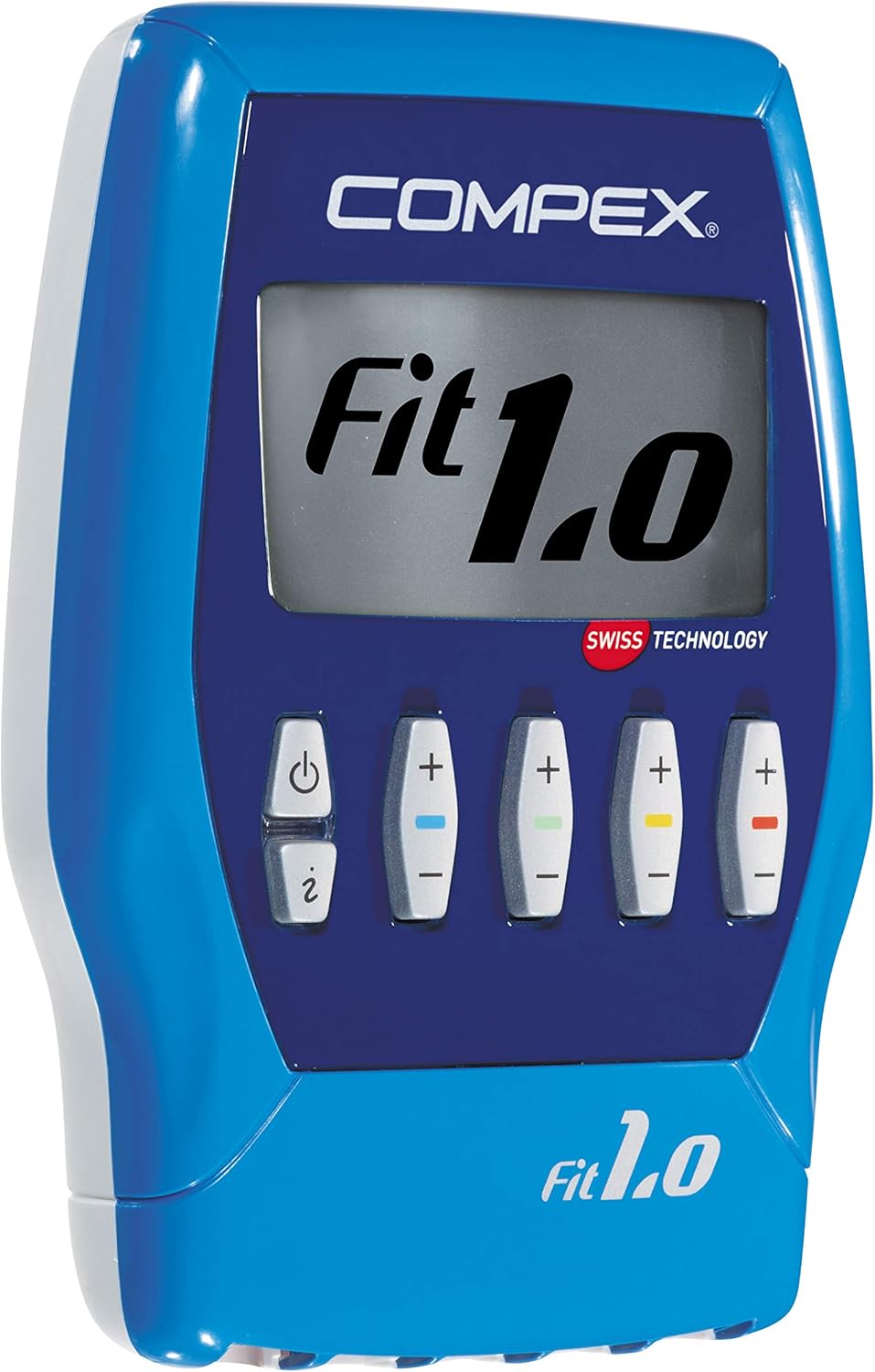 Electrostimulateur Musculaire Fit 1.0 avec 4 canaux indépendants - 999 Niveaux d'intensité - 10 programmes - Compatible Application Coach - Coloris Bleu
