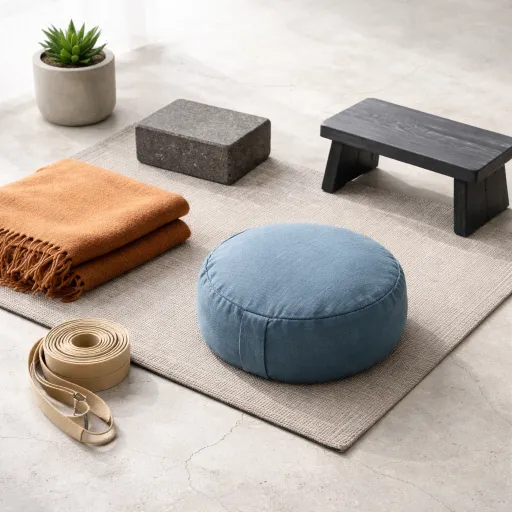 Accessoires de yoga et de méditation à domicile pour un corps esprit apaisé
