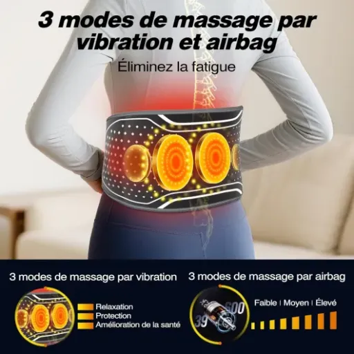 Test Ceinture Chauffante et Massante Lombaire TJXVX : ça chauffe bien, ça masse correct, mais pas magique