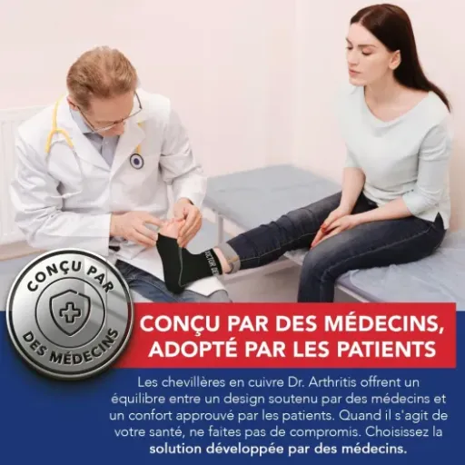 Test Dr Arthritis Chevillère Entorse Cuivre : la chaussette de maintien qui fait (un peu) le job