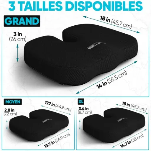 Test FORTEM Coussin Lombaire et d’Assise : combo confort correct pour bureau et voiture, mais pas parfait
