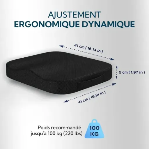 Test bonmedico Coussin Chaise Bureau et Voiture : le petit rehausseur qui sauve les longues journées assises