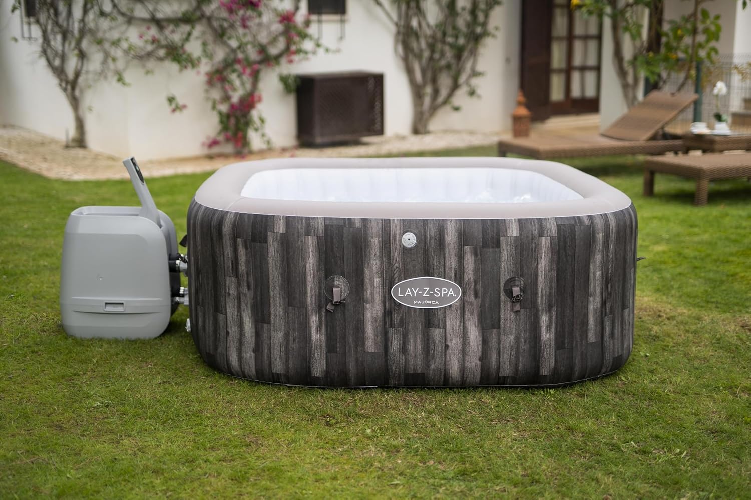 Spa Gonflable carré Lay-Z-Spa Majorca Hydrojet Pro 4-6 Personnes