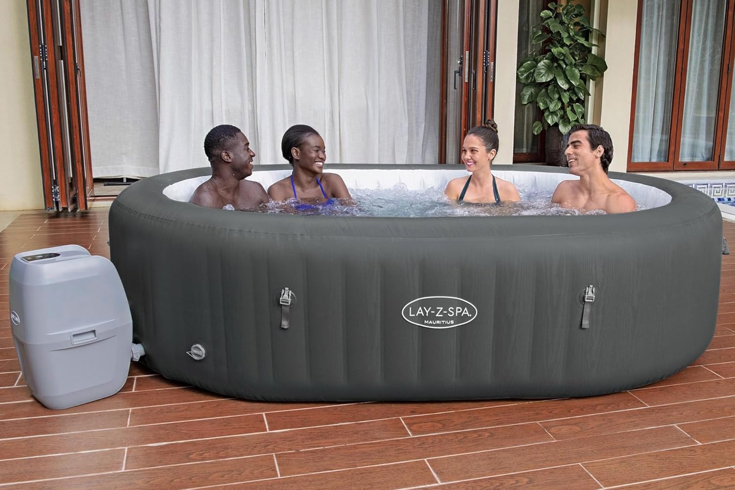 Spa Gonflable Ovale Lay-Z-Spa Mauritius Airjet™ 5-7 Personnes WiFi Placeholder