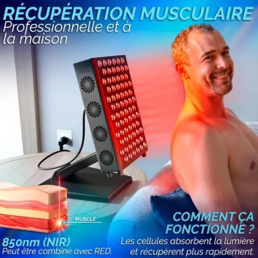 Test DreamTape Panneau Lumière Rouge 660/850 nm : le panneau LED qui fait le job pour les muscles et la peau