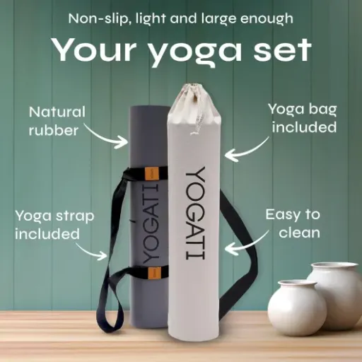 Test YOGATI Tapis de Yoga Antidérapant : lourd, stable, et clairement pensé pour rester à la maison