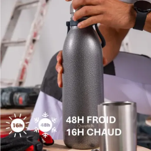 Test Qwetch TITAN ROC 2L : la grosse gourde inox qui vise les longues journées dehors