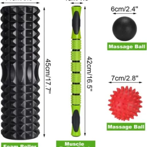Test Odoland Foam Roller 5 en 1 : le kit de massage qui fait (presque) tout pour pas trop cher