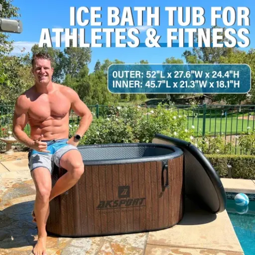 Test AKSPORT Tonneau à glace gonflable 570 L : le bain froid sérieux sans se ruiner la salle de bain