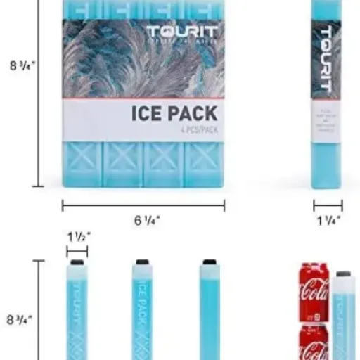 Test TOURIT Pack de Glace Longue durée : des pains de glace fins et pratiques pour les glacières du quotidien