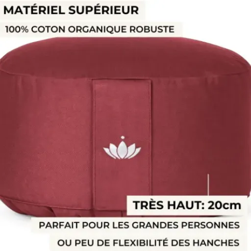 Test Lotuscrafts Coussin de méditation 20 cm : le zafu bien fichu qui fait le job sans chichis