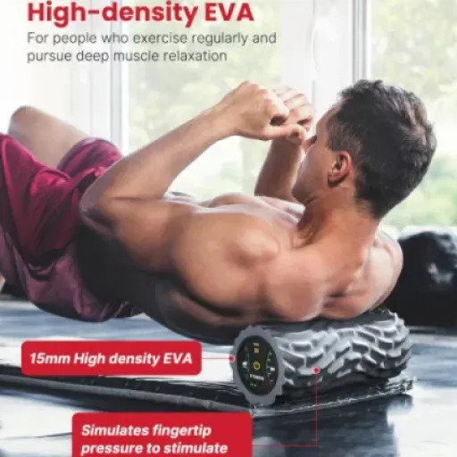 Test FITINDEX Rouleau en mousse vibrant : le rouleau qui secoue vraiment les muscles
