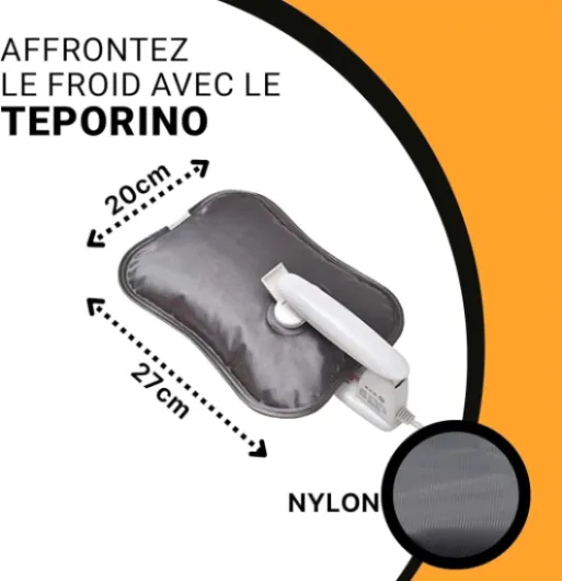 ELETTROCASA - Bouillotte Électrique Teporino - 6h de Chaleur - Bouillotte Éléctrique Chauffante Rechargeable Prête en 10 Min