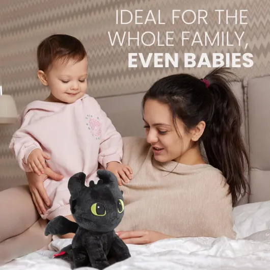 BIOSYNEX - Peluche Bouillotte Micro-Ondable Krokmou (Dragons) avec Billes d'Argile - Doudou Bien-Être Lavable en Machine - Chaleur Douce et Réconfortante - Dès la naissance