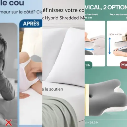 Top Oreiller à mémoire de forme